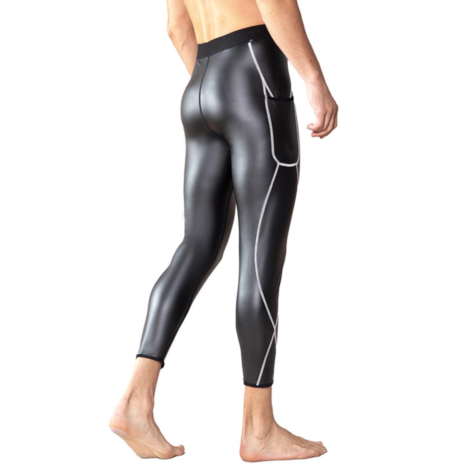 Leggings de compresión para hombre Base Layer brillante Running Fitness 2026