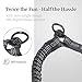 iYoPets Double Dog Leash with Two Extra Traffic Handles, 360 Swivel No Tangle Dual Dog Walking Leash, Comfortable Shock Absorbing Reflective Bungee for Two Dogs (18~120 lbs, Black)