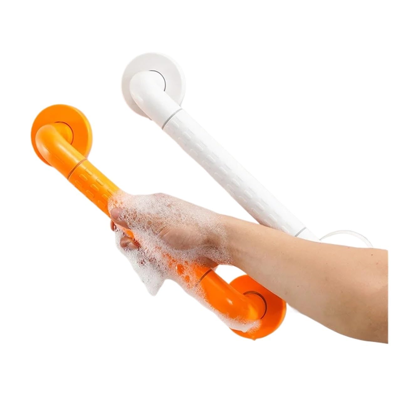 Cidegoo Orange-30Cm Bathroom Safety Handle With Anti-Slip Granules Sturdy Shower Grab Bar Toilet Bathtub Stairway Handrail Anti-Slip Grip Disabled