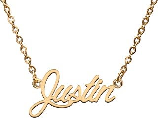 Name Tag Necklaces for Her His Friends Familys Relationship Memory Jewelry Gift