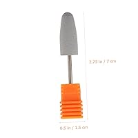 Vista 4 de POPETPOP 2 unids Bits Nail Grinding Head Silicon Bit para Nail Drill Manicura Set para máquina de manicura eléctrica