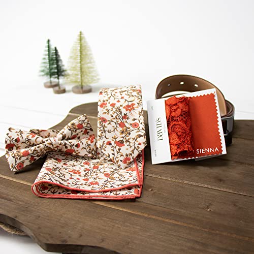 Spring Notion Boy's Cotton Floral Print Pre-tied Bow Ties4