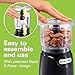 Hamilton Beach Electric Vegetable Chopper & Mini Food Processor, 3-Cup, 350 Watts, for Dicing, Mincing, and Puree, Black (72850)