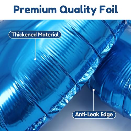 Image of YPSelected 32 Inch Large Foil Helium Number Balloon Birthday Wedding Party 0-9 (Blue, 5)
