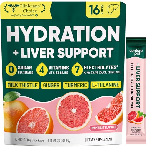 Venture Pal Sugar Free Hydration Packets + Liver Support, 16 Sticks
