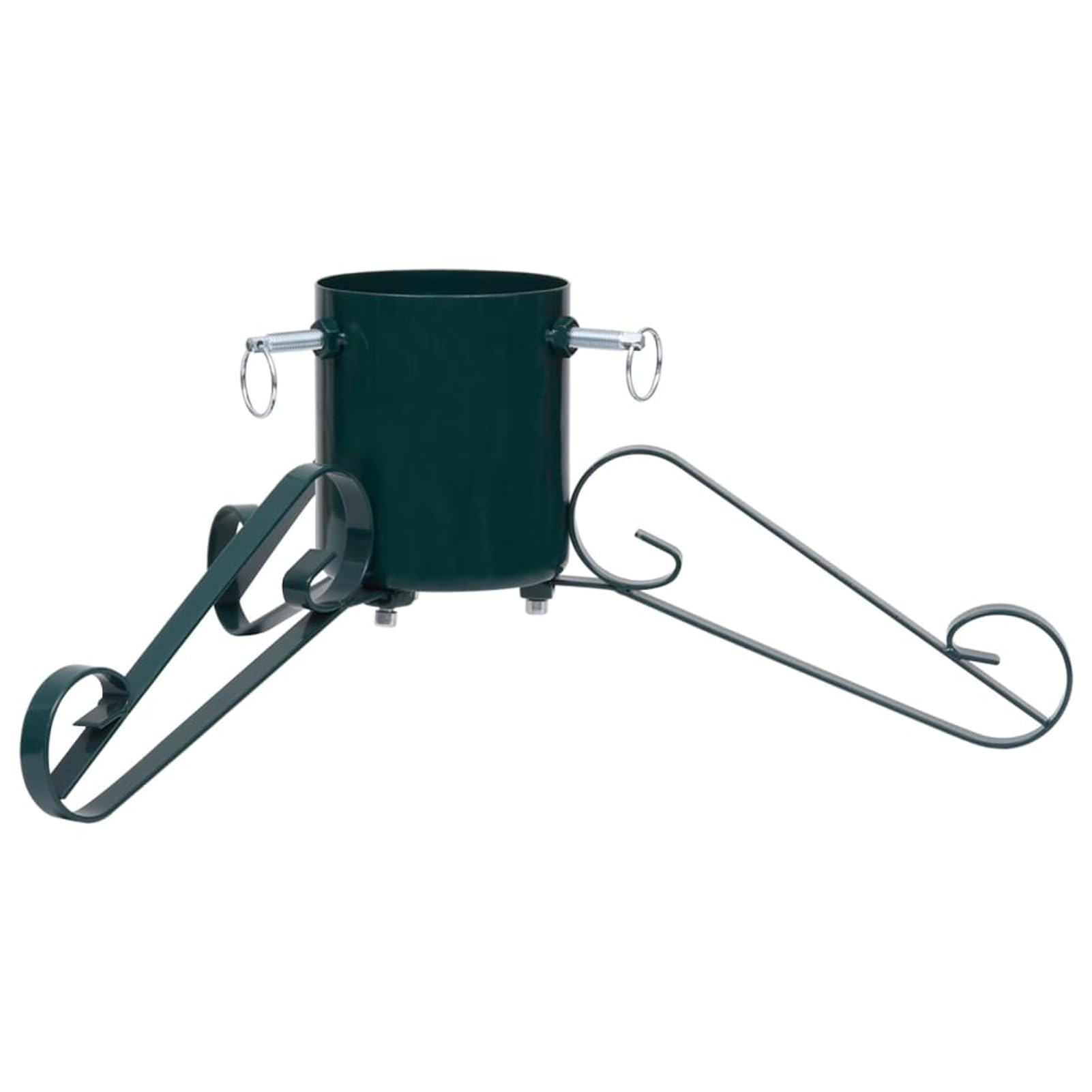 Tidyard Soporte Árbol Navidad Verde Metal 58x58x21cm, Estable, 3 Tornillos, 1.2L, Apto para Árboles Reales YFXLYDZJ-331317ES