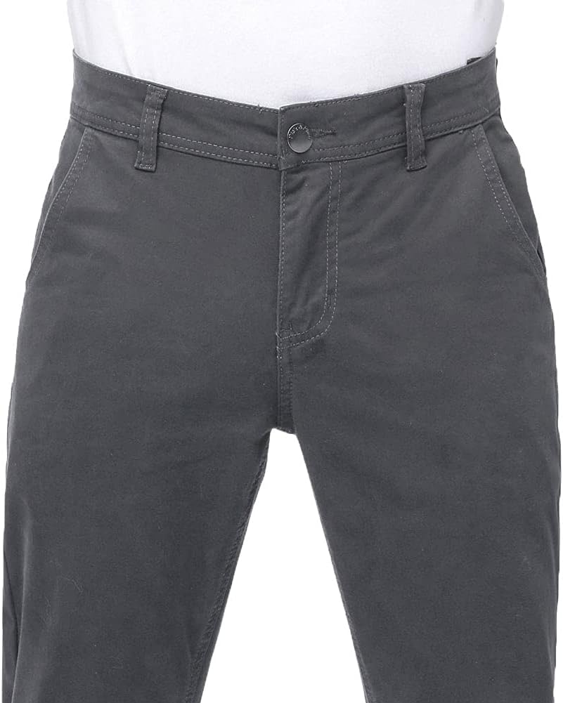 Plaid&Plain Men’s Skinny Khaki Pants Skinny Fit Chinos - Image 4