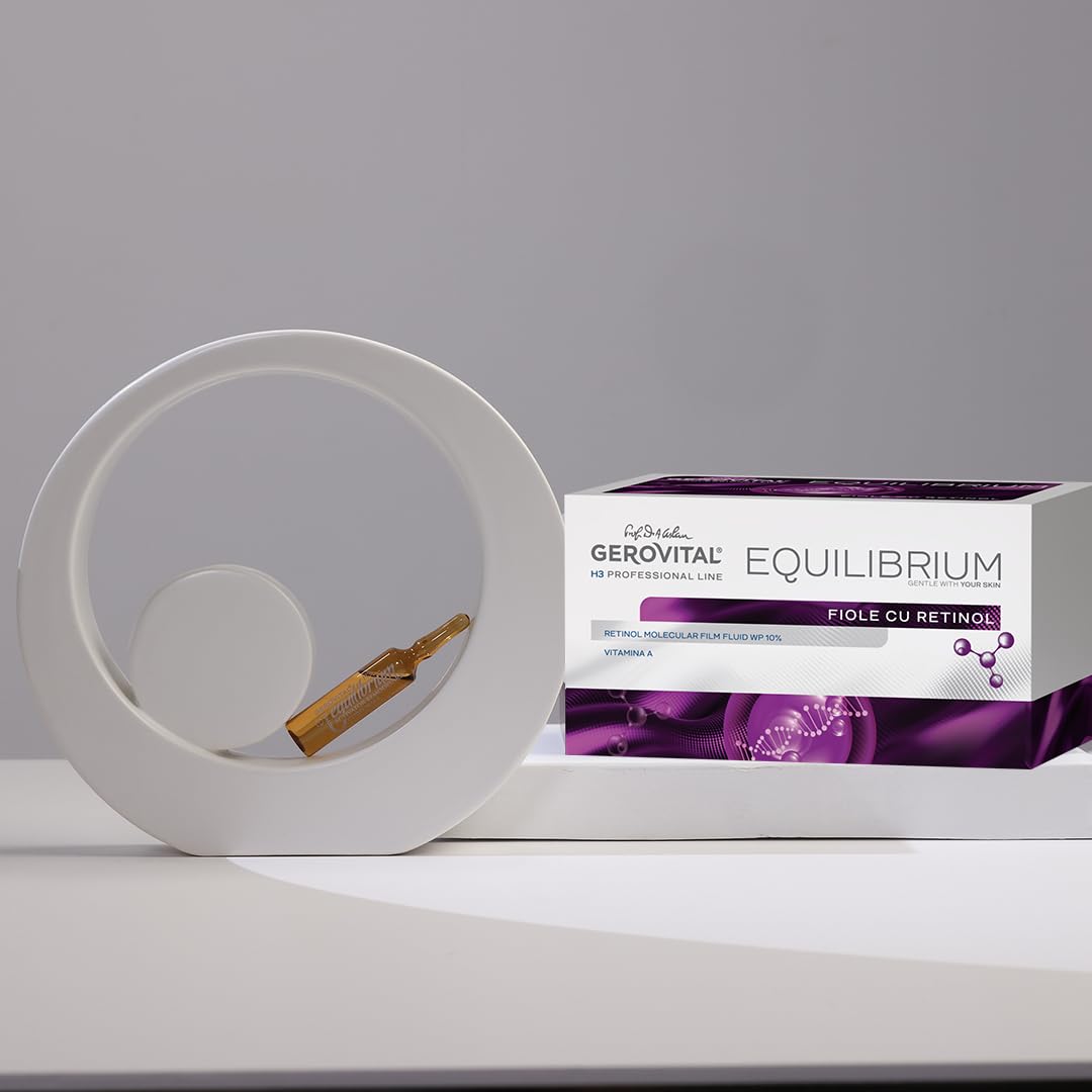 Gerovital H3 Equilibrium Multivitamin Ampullen Antioxidativer Booster für Strahlkraft und Regeneration mit Vitamin A C E und Liponsäure 20 x 2 ml