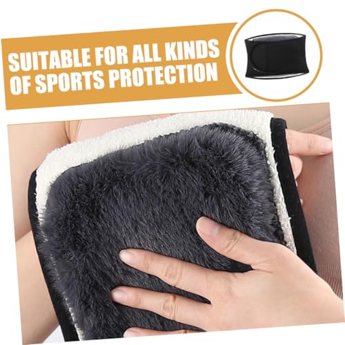 Faja lumbar ajustable con doble forro para soporte y calor miniatura 7