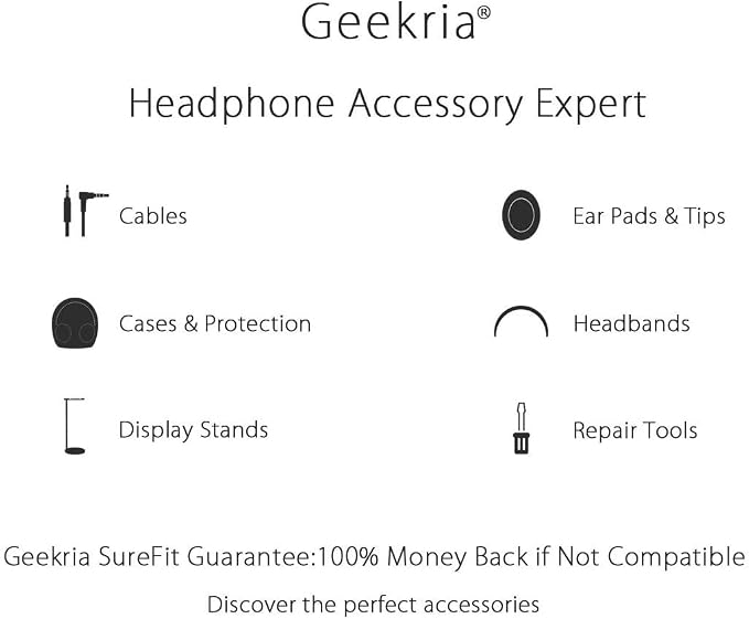 Geekria Cubiertas para Auriculares Tejidas 2 Pares Negro miniatura 8