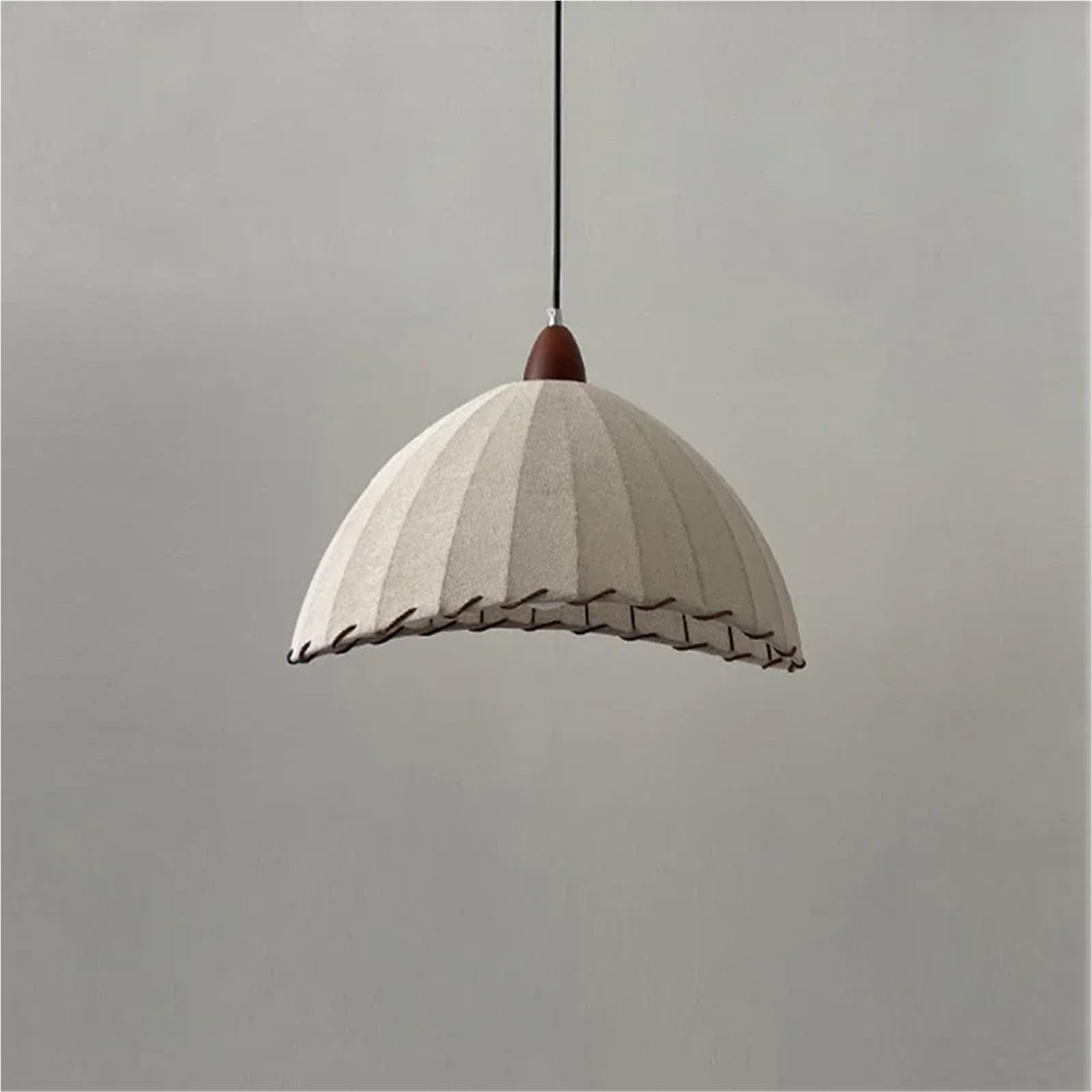 KXEcoLife Nordic Retro Pendant Lights Linen Fabric Bedroom Minimalism Chandeliers Lighting E27 Decor Hanging Lamps Fixtures