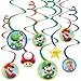 Super Mario Brothers Value Pack Foil Swirl Decorations, Party Favor