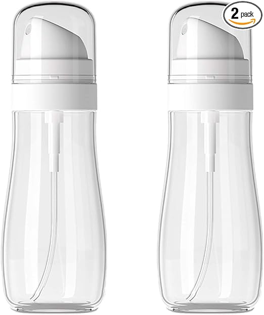 Small Spray Bottle with Fine Mist, 2 Pack 3.4oz/100ml Travel Spray Bottles for Hair and Face, Refillable Spray Bottles for Cleaning Solutions, Perfume, Liquid Cosmetics, Essential Oils TSA Approved
