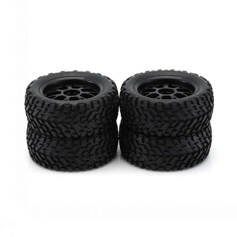 DanLink 4 pièces 75mm 1/14 1/16 échelle Hors Route pneus Roue 12mm moyeux agonaux Inserts en Mousse pour Voiture Wltoys 144001 Rc 4pcs / Set