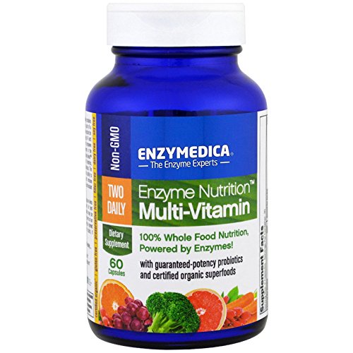 Enzyme Nutrition - Two Daily Multi-Vitamin, 100% Whole Food Nutrition, 60 Capsules
