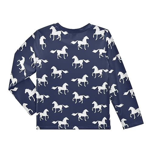 Image of CaTaKu Boys Swim Shirt Toddler Rash Guard Long Sleeve Swimsuit for Boys Girls UPF 50+ 3-12T