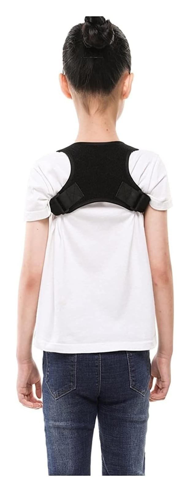 Ceinture de soutien du dos au bureau : bandage d'épaule et corset noir taille M
