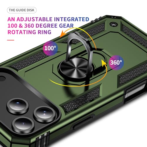 Coque iPhone 17 Pro antichoc militaire avec anneau de support ADDIT - 4