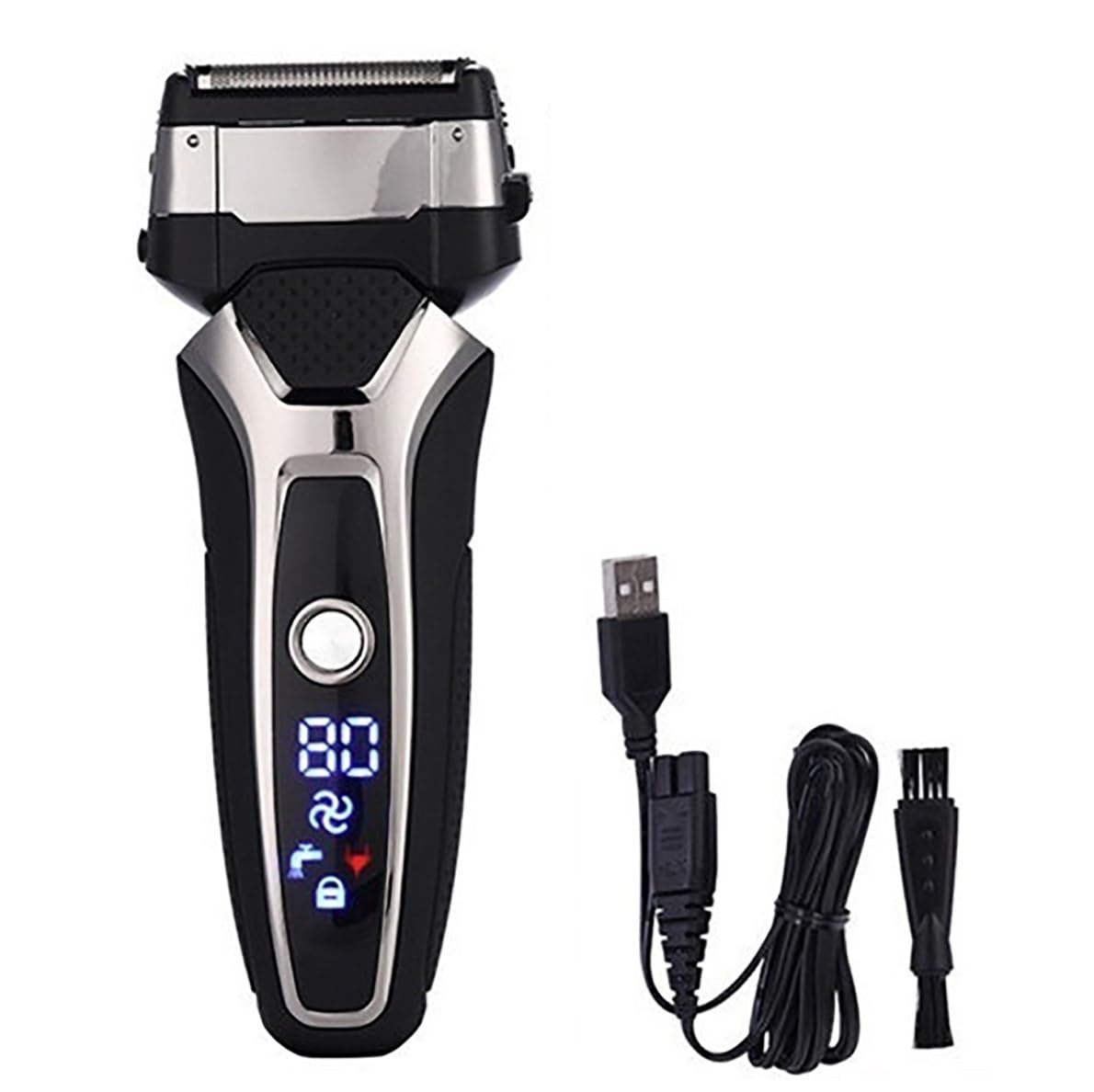 Rasoi elettrici a lamina per gli uomini Rasoio elettrico Ricaricabile 3D Lama Galleggiante Trimmer Barba Uomini Rasoio Lavabile Macchina da barba professionale