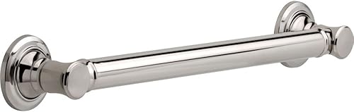 DELTA FAUCET Delta Faucet 41618, barra de seguridad de baño tradicional de 18 pulgadas, cromo pulido