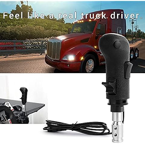 color tree USB Gearshift Knob from a Man Truck ATS & ETS2 Games QH Gearshift Shifter Knob for Logitech G29 G27 G25 G920, for THRUSTMASTER TH8A, for ATS ETS2 Games AI PC Cover