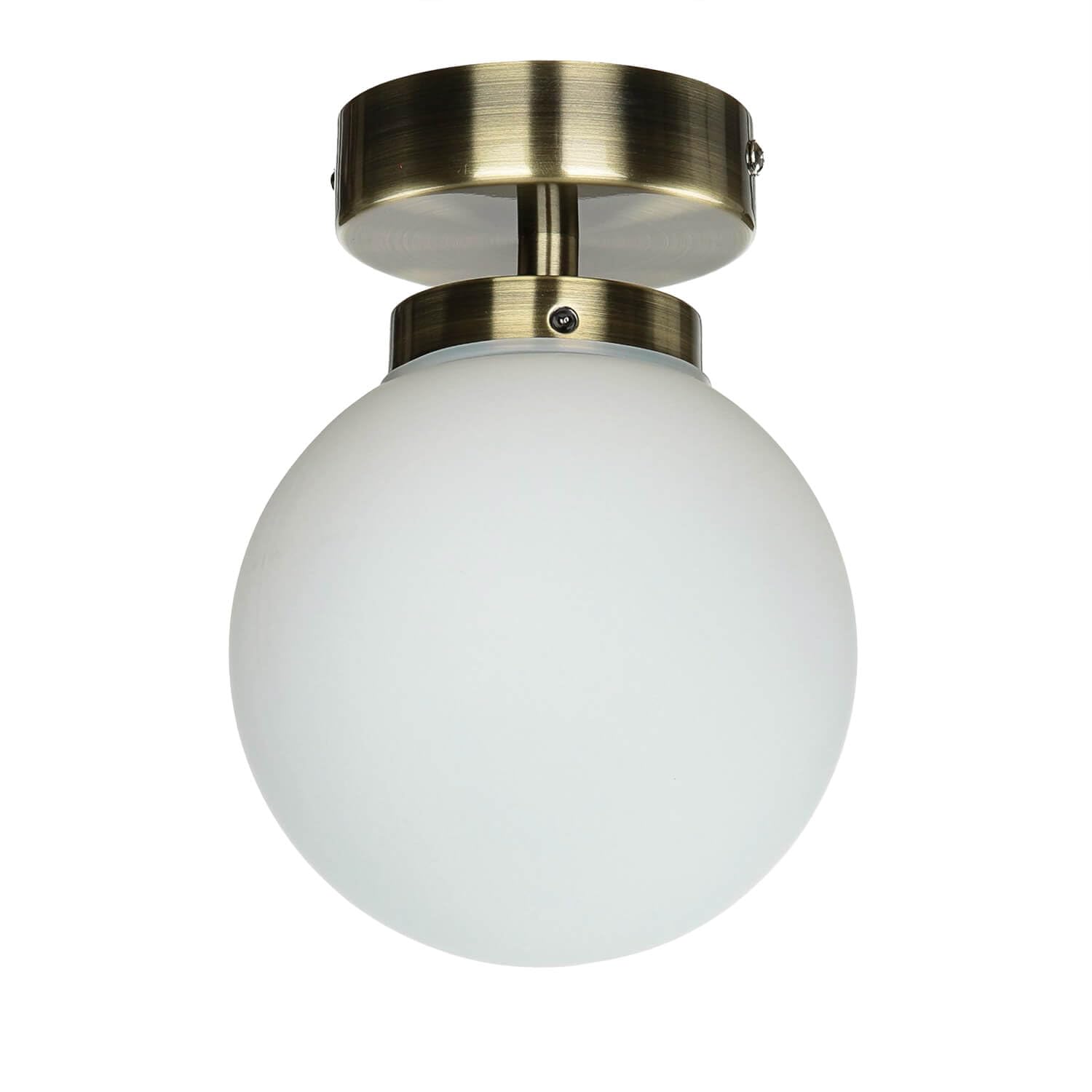 Licht-Erlebnisse Plafoniera da bagno sfera in metallo vetro in ottone 1x G9 variabile bagno corridoio interno lampada da soffitto illuminazione senza tempo compatta