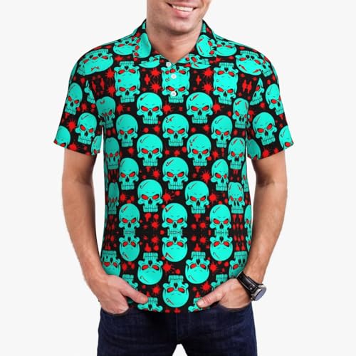 Men's Classic Regular-Fit Quick-Dry Golf 3 Button Polo Shirt Tracksuit4