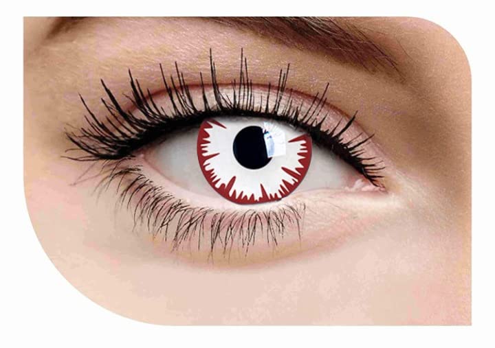 Optify Yearly Crazy Color Contact Lens (Zero Power,Infected Zombie,Pack of 1) (B0BK4R23JZ) Amazon Price History, Amazon Price Tracker
