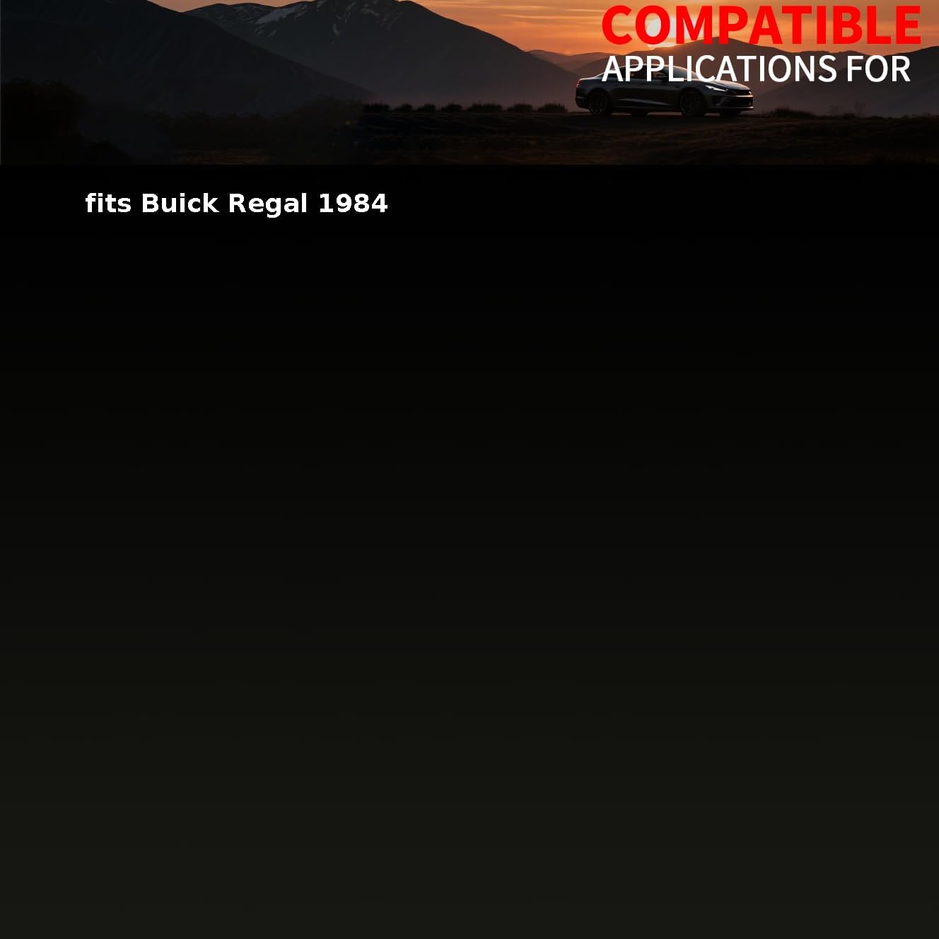 Turn Signal Light Socket Left light socket fits Buick Regal 1984 Replacement E0VY-15A442B, E0SZ-15A442B, 95-7422 2 Piece