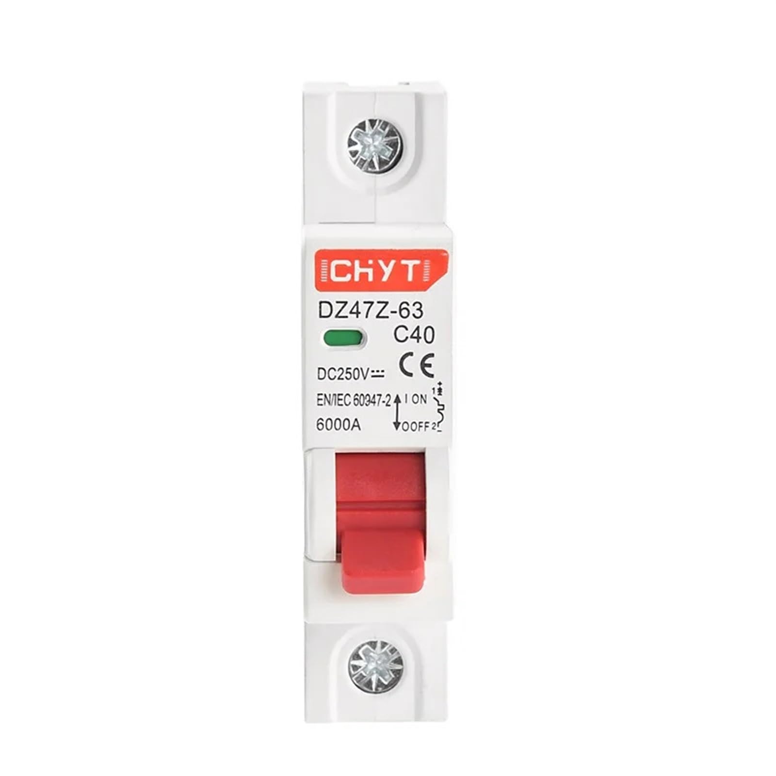 Disjoncteur DC 250V 25A DZ47Z-63 pour installation photovoltaïque 1P