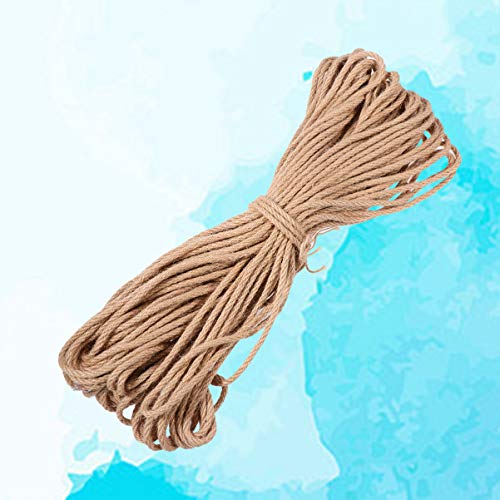 ULTECHNOVO Metros de Fio Natural para Cat - 50 Prático Portátil Natural Barbante Corda Corda Corda d