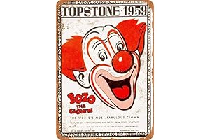 Vintage Look Tin Signs 8 x 12 - 1959 Bozo The Clown
