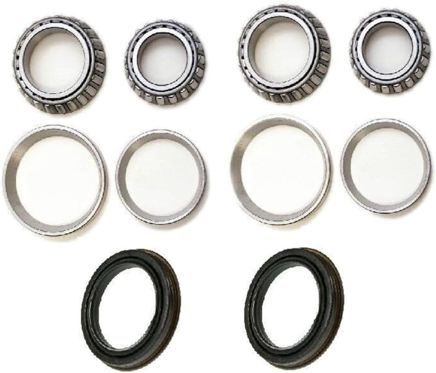 for Isuzu for Trooper 3.2L 1992-1997 & 3.5L 1998-2002 Inner & Outer Front Wheel Hub Bearing & Race & Seal Kit Set,Free return