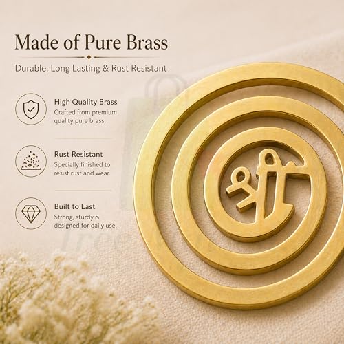 Image of Brass Shree Helix | 4 Inch | Weight-160 Gram Approx | Energy Booster Vastu Remedy | Vastu Helix Remedy for Zone Correction | Zonal Placement - NW | Pack of 1