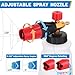 DUSICHIN Foam Cannon Short Pressure Washer Gun 1/4 Inch Quick Connector,Car Wash Foam Gun with 5 Pressure Washer Nozzle Tips 3/8'' Swivel Quick Connector,Additional Orifice Nozzle 1.04mm Car Washing