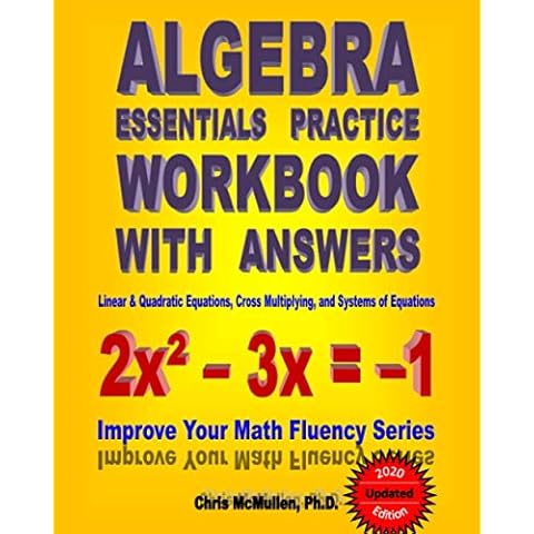 Algebra Essentials Practice Workbook with Answers Cover