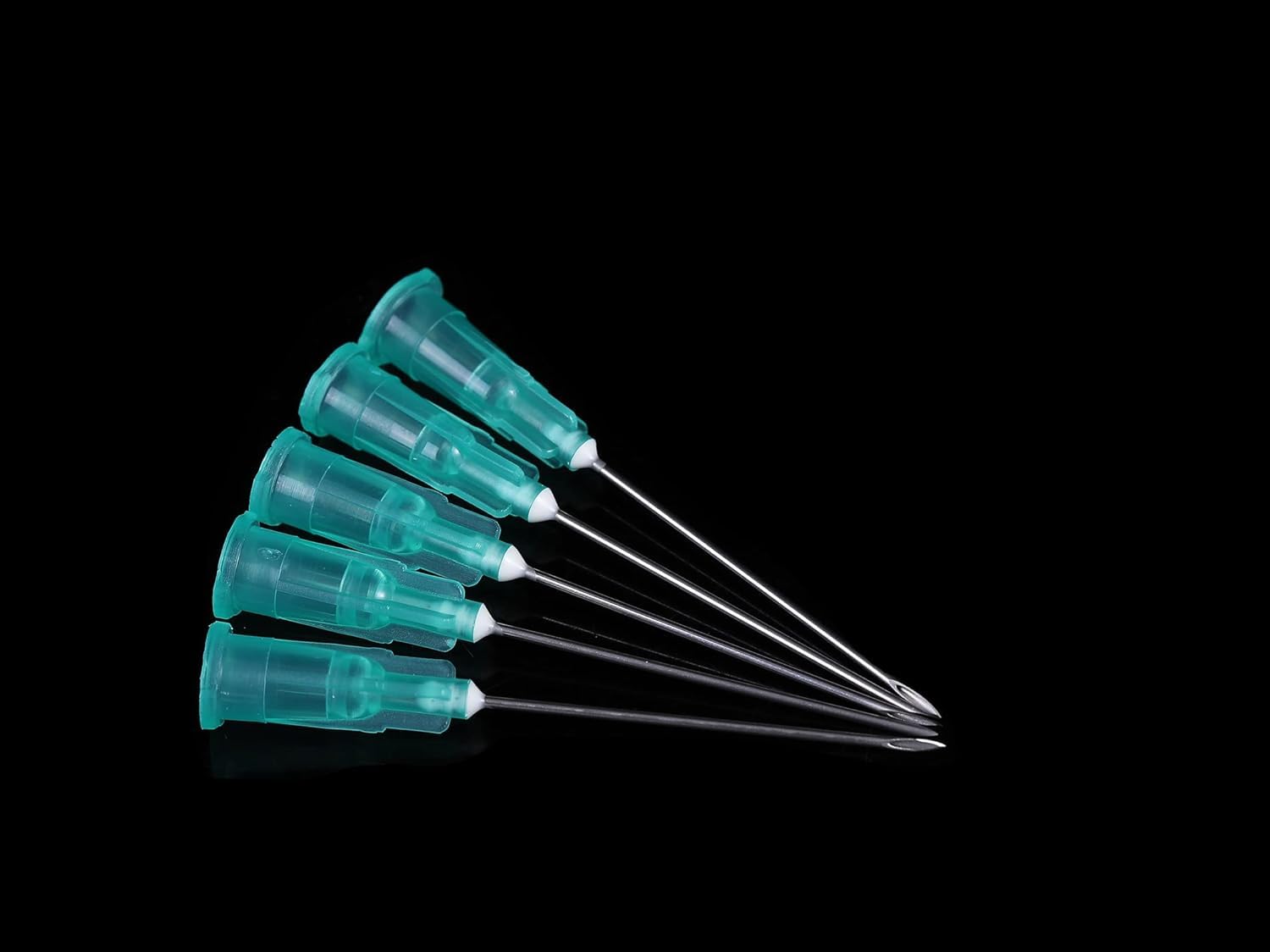100 pezzi 21G-1IN/25 mm accessori erogatori in acciaio inox, sigillati singolarmente, 100 singoli 21 g verde, accessori sterili