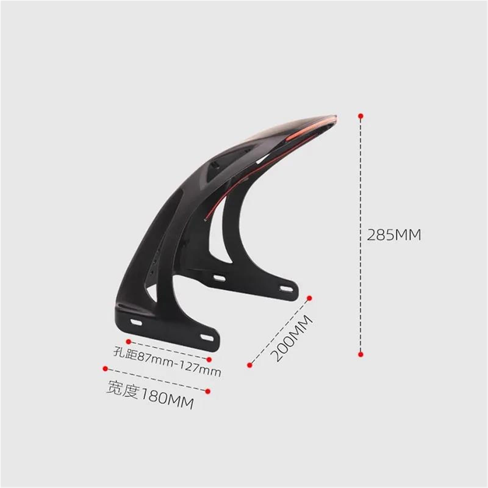Parafanghi Moto Universale | Parafango Posteriore Per Moto Parafango In ABS Resistente Preforato Facile Da Imbullonare PIOGIGIMMN