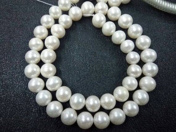 Perle de culture d'eau douce haut de gamme ronde exotique lisse LKBEADS 9 mm