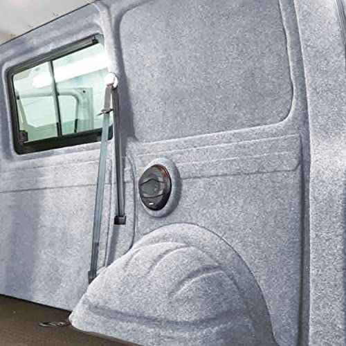 wamovo Innenverkleidung Ausbau Filz Silber universell passend für Campingbus, Kastenwagen (Verschiedene Größen) (Silber (5x2m))