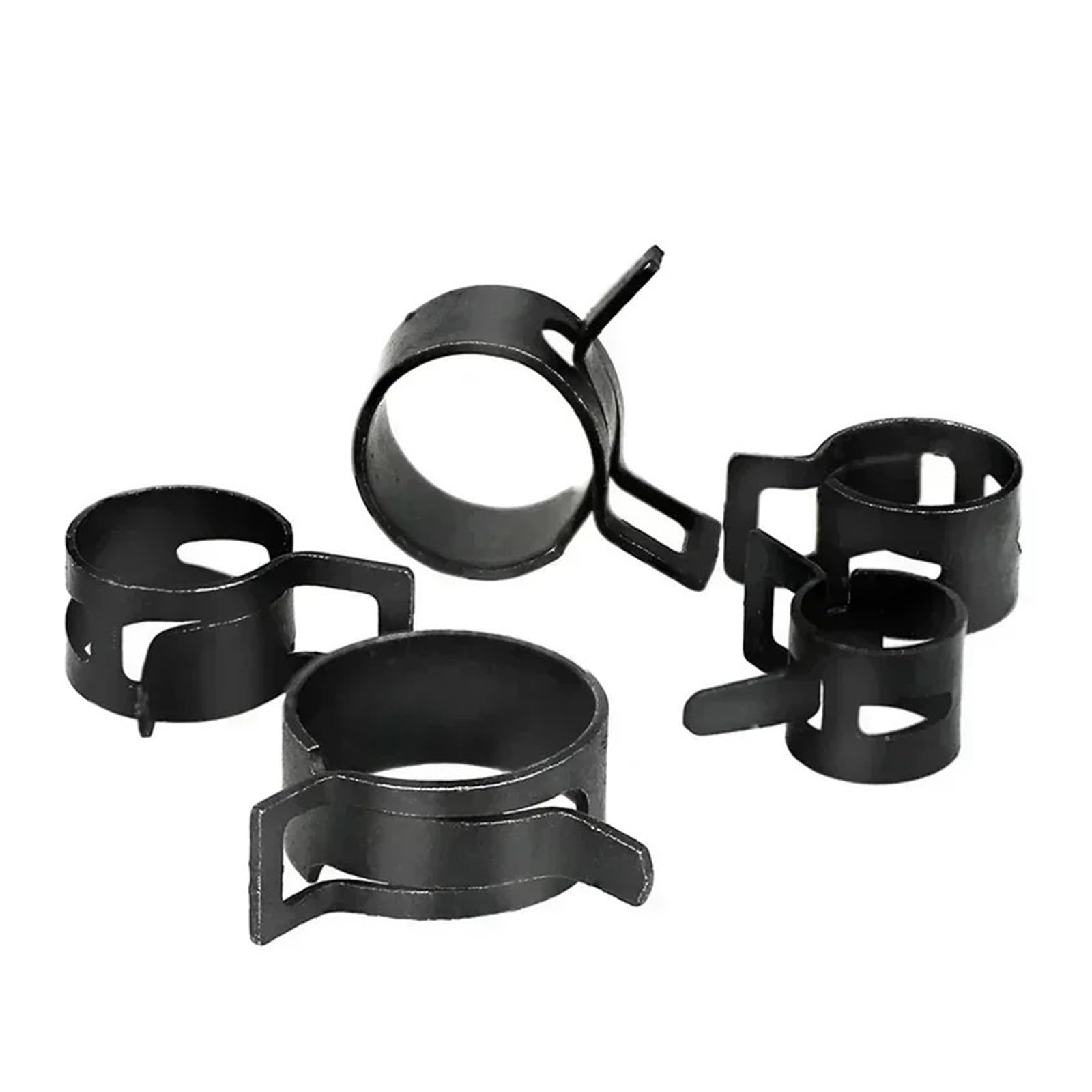 165 Uds 6-22mm negro resorte de vacío combustible aceite manguera agua Clip tubo