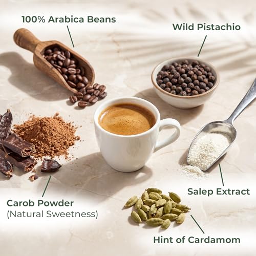 Mahmood Dibek Coffee, 14 oz Tin – Traditional Turkish Blend with Wild Pistachio, Carob & Cream – Smooth, Aromatic & Rich Flavor - image 3