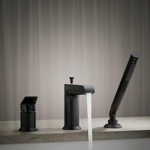 Miniatura 4 de Kohler 97070-4-BL Hint Grifo de baño con ducha de mano, negro mate