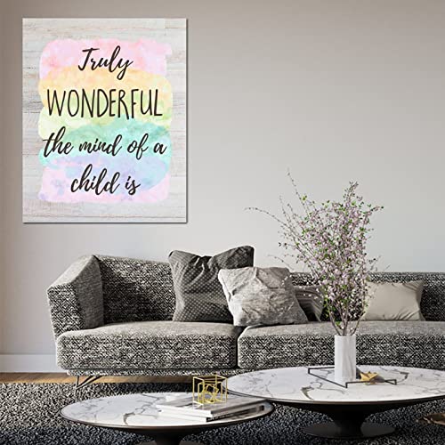 Panneau en bois rustique citation chambre enfant déco murale verticale