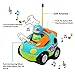 JOYIN 2 Pack Cartoon Remote Control Car, RC Cars with Music & Sound, Treasure Box and Prize for Classroom, Toy for Baby, Toddler, Easter Basket Stuffers and Christmas Birthday Gift for Kids