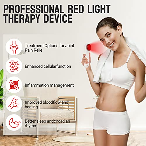 Red Light Therapy, Holsn Infrared Red Light Therapy Device For Body Targets Joint And Muscles Directly For Pain Relief, 650 Nm & 808Nm Red Light Therapy Wand #TOP1