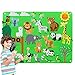Preschool Flannel Felt-Board Story Set for Toddlers with Felt Zoo Animals Figures, Craft Toy Gifts for Kids, Large Wall Hang Storytelling Activity Kits