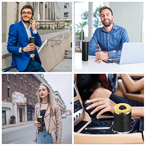 flintronic Taza de Viaje, Termo Taza 420ML/14OZ Travel Mug, Frasco de Vacío de Acero Inoxidable, Pantalla LED Táctil… - Imagen 8