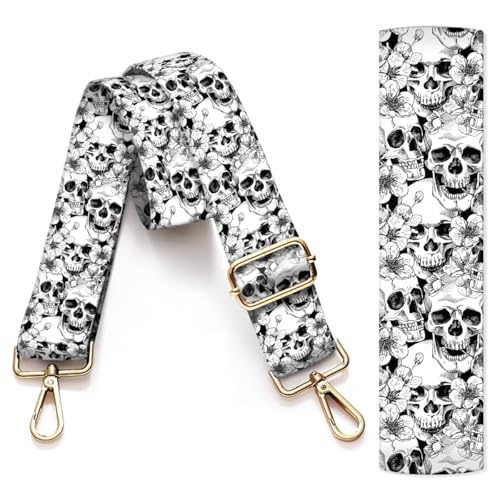 Image of Purse Strap Replacement Crossbody, 3.8cm Wide Shoulder Strap Adjustable Replacement Belt Gold Buckle