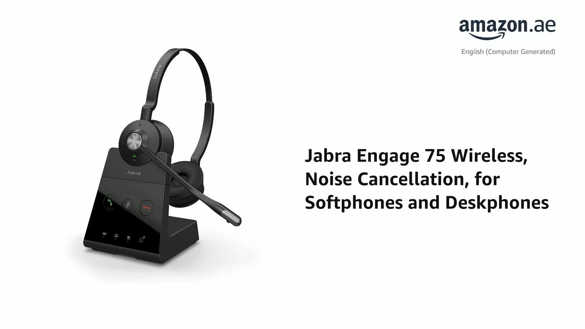 Jabra Engage 75 On-Ear DECT Stereo Headset - Skype For Business